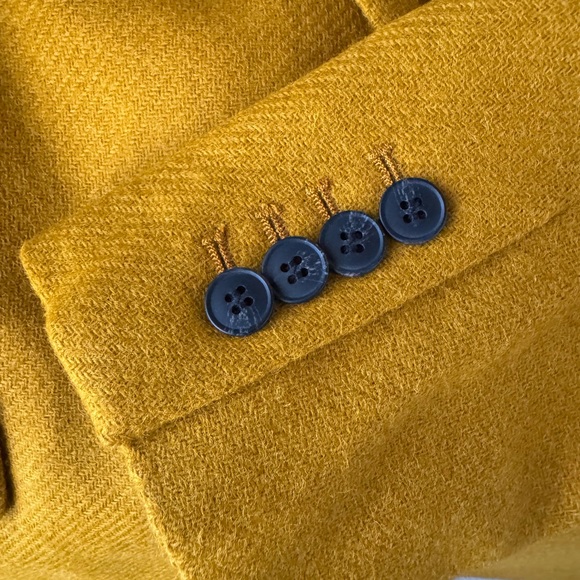 Hobbs London “Blake” Wool Blazer in Ochre, US size 14 - Picture 4 of 7